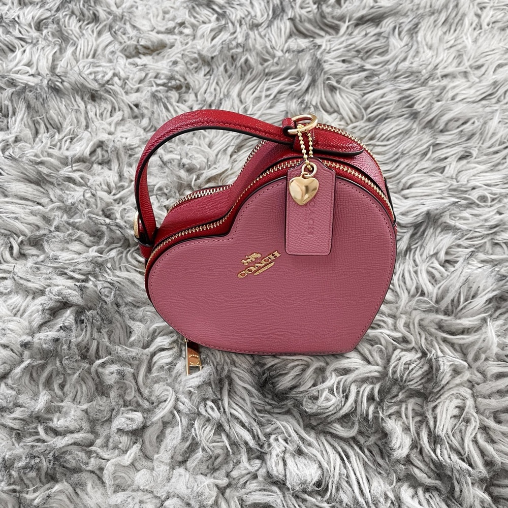 NWT Coach Heart Top Handle Crossbody Bag